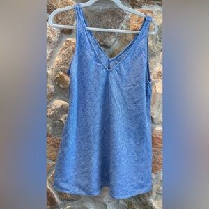Lilly Pulitzer Linen Florin Loose Fit Sleeveless Top Size medium